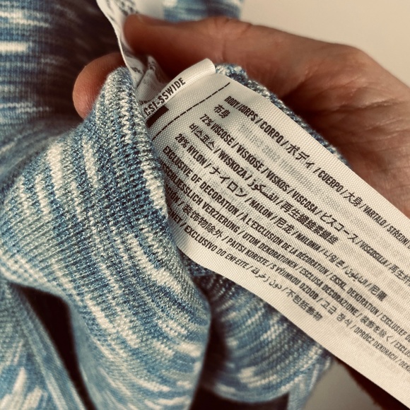 Abercrombie High Neck Sweater Tank Bodysuit - Size Small - Picture 4 of 6